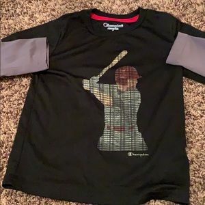 Boys Champion Size 4 long sleeve T baseball